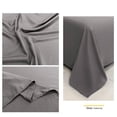 thumbnail image 3 of Dvruxg Microfiber Flat Bed Sheet, Wrinkle and Fade Resistant Bedding Sheet Solid Color Bed Sheet - Soft & Comfortable Washable Fabric, Modern Relaxing Style, 3 of 5