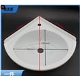 thumbnail image 1 of 1Pack Wall-Mounted Wash Basin Modern Design Space-Saving Easy to Clean Plastic White for Bathrooms, 1 of 8