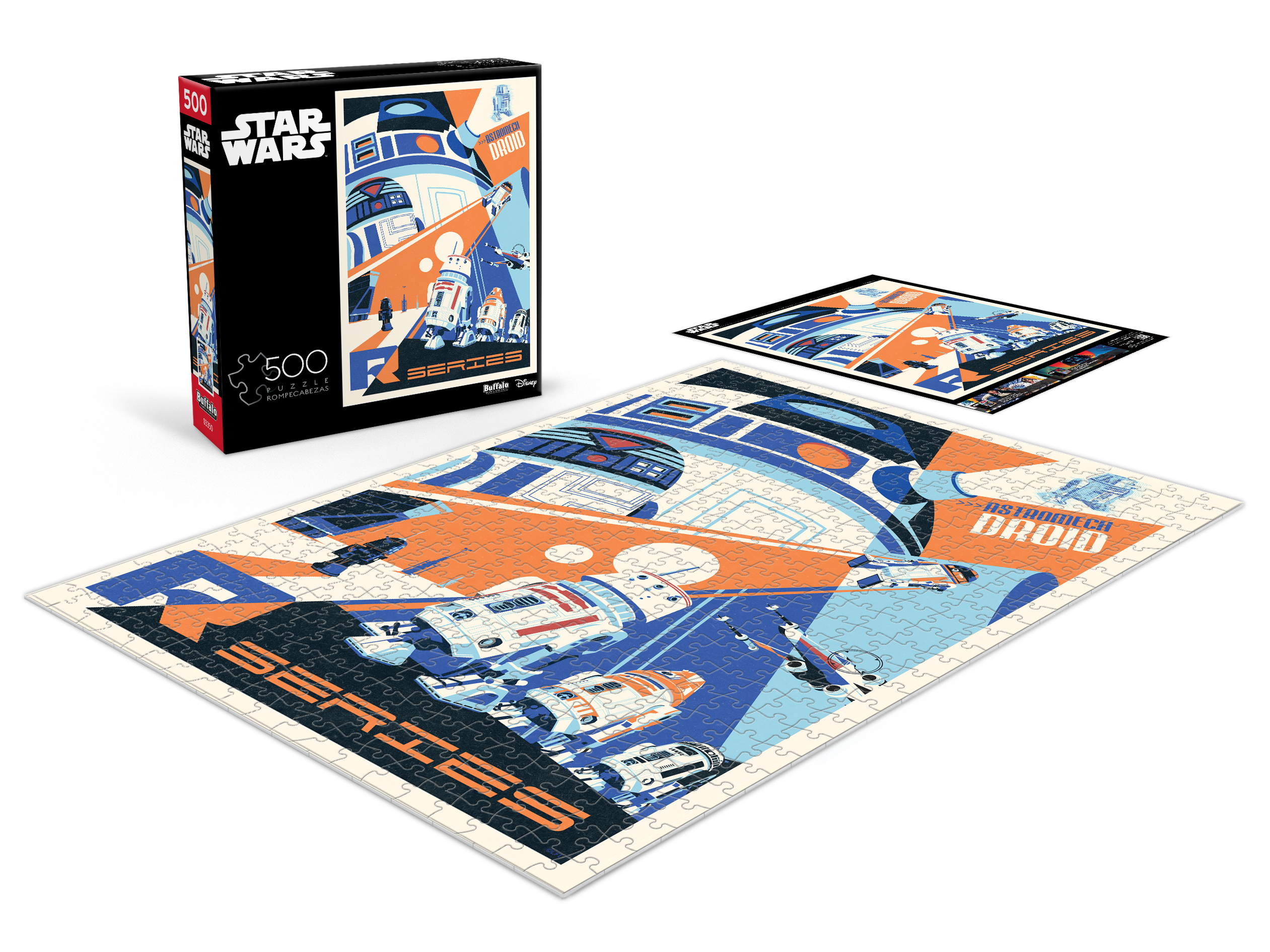 Puzzle en pièces emboîtables de 500 pièces Buffalo Games Droids You Can Count On pour adultes à partir de 14 ans+