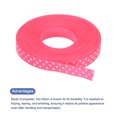 thumbnail image 3 of Uxcell Grosgrain Ribbons with White Dots Ribbon Bow Decoration Crafts Gift Wrapping Wedding Bright Pink 10 Yards 3/8 Inch, 3 of 7