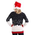 thumbnail image 2 of Adult Santa & Reindeer Unisex Ugly Christmas Sweater, 2 of 11