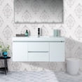 thumbnail image 3 of Vanity Art 48 Inches Single Sink Wall Mounted Bathroom Vanity Set 2 Drawers 4 Shelves Storage Cabinet with White Engineered Top Undermount Rectangle Sink, 3 of 8