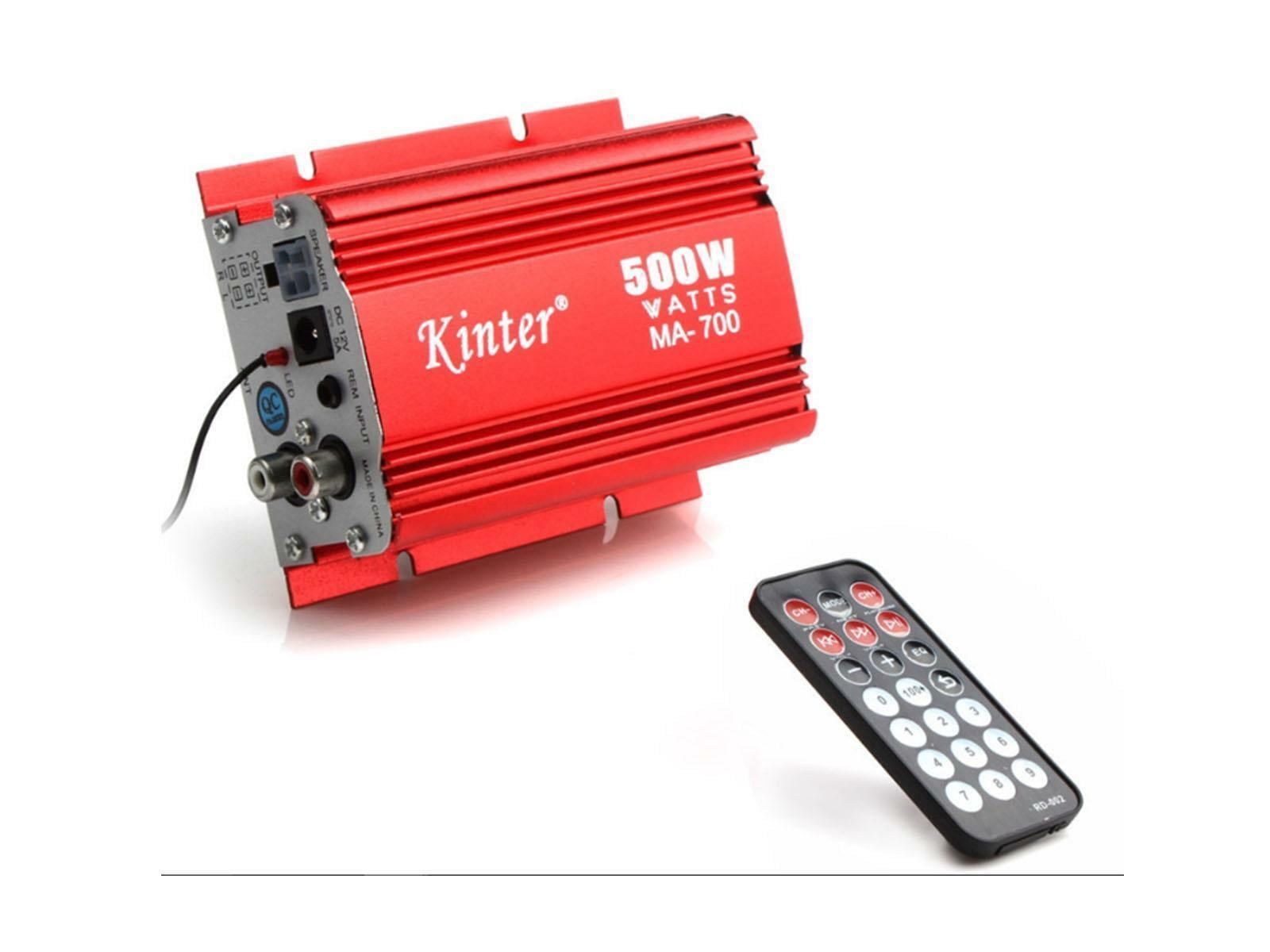 2 Channel Audio Amplifier Hi-Fi USB MP3 FM MA-700 500W For Car or Home