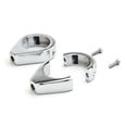 thumbnail image 1 of Krator Chrome Turn Signal Fork Clamp Kit 41mm Compatible with Harley Davidson Softail Heritage Classic, 1 of 5