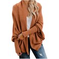 thumbnail image 2 of DPTALR Women's Kimono Cable Knitted Slouchy Oversized Wrap Cardigan Sweater, 2 of 9