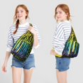 thumbnail image 3 of Rainbow Zebra Print Sling Bag - Colorful Abstract Zebra Stripes Crossbody Backpack for Women & Men, Modern Fashion Shoulder Bag (Cute Cartoon Zebra Pattern, Water-Resistant & Lightweight), 3 of 4