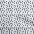 thumbnail image 1 of oneOone Georgette Viscose White Fabric Leaves Craft Projects Decor Fabric Printed By The Yard 42 Inch Wide, 1 of 4