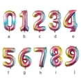 thumbnail image 2 of Langgg Numbers Balloon Spherical Birthday Figure Party Supplies Wedding Decorations Wonderful Adornment Household Items for Graduation gradient ramp2, 2 of 9