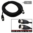 thumbnail image 2 of 8 Pin Din Male To Male Speaker Audio Cable Adapter For Surveillance Automotive Computers Television Precision 5m, 2 of 3