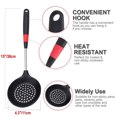 thumbnail image 2 of Unique Bargains 15 Inch Length Silicone Slotted Spoon Restaurant Kitchen Scoop Skimmer Utensil Cooking Supplies, 2 of 7