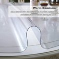 thumbnail image 2 of ORUYROP Upgraded Version Frosted Round Table Cover 60'' x 60'' Waterproof Plastic Table Protector for Dining Room, 2 of 7