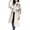 White, variant on Timegard Women's Trench Jackets Elastic Waisted Temperament Windbreaker Comfort Outwear Fall Coat