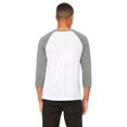 thumbnail image 2 of Bella + Canvas T-Shirt de Baseball Unisexe à Manches 3/4, 2 of 3
