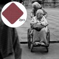 thumbnail image 2 of Coussins de Fauteuil Roulant Réutilisables Lavables Doux Portatifs Coussin de Siège Protecteur de Siège Lit Rouge, 2 of 7