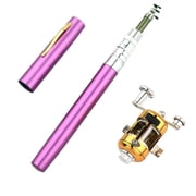 Pocket Size Fishing Rod New Pen Style Pocket Fishing Rod Aluminum Alloy Mini Fishing Rod Pocket Telescoping Fishing Rod for Outdoor Fishing