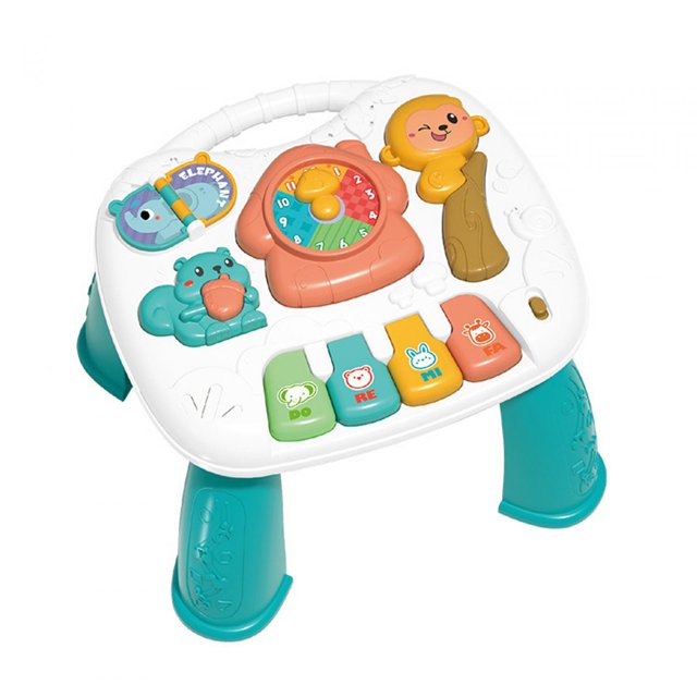 Esquirla Table d'Apprentissage Musicale Tables Éducatives pour Nourrissons Centre d'Activités Musicales