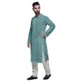 thumbnail image 2 of Atasi Kurta Imprimé de Designer pour Garçons Ensemble Kurta Pyjama Décontracté Vêtements Ethniques d'Été, 2 of 5