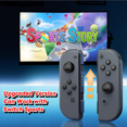 thumbnail image 3 of Pour Manette Sans Fil pour Manette Nintendo Switch - Manette de Jeu Grise Joypad, 3 of 5