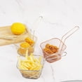 thumbnail image 4 of Fry Baskets Stainless Steel Chips Presentation Basket Strainer Taco with Handle, 4 of 10