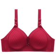 thumbnail image 2 of UPPADA of Day Sales Today Full Coverage Plus Size Bra Convenient Front Button Bras Cool Liftup Bra Super Gather Wireless Push-Up Bra Lifting Bras Breathable Underwear Bra, 2 of 6