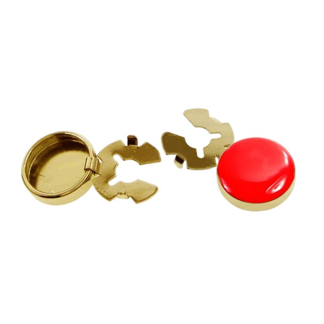 2 Pieces Cufflinks for Men Suit Decors Shirts Decoration, Button Covers Men Gift Red