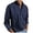 Navy, variant on Horkkom Mens Button Up Shirts Long Sleeve With Pocket Casual Shirts Plus Size Solid Color Shirts, Gifts for Men