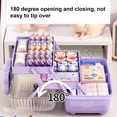 thumbnail image 4 of 3-Layer Kids Hair Accessories Organizer,Girls Hair Accessories Storage Box,Bow Switch Organizer Box Jewelry Box,Plastic Hair Ties Holder Hair Clips Container Headbands Organizer Gift for Baby Girls, 4 of 7