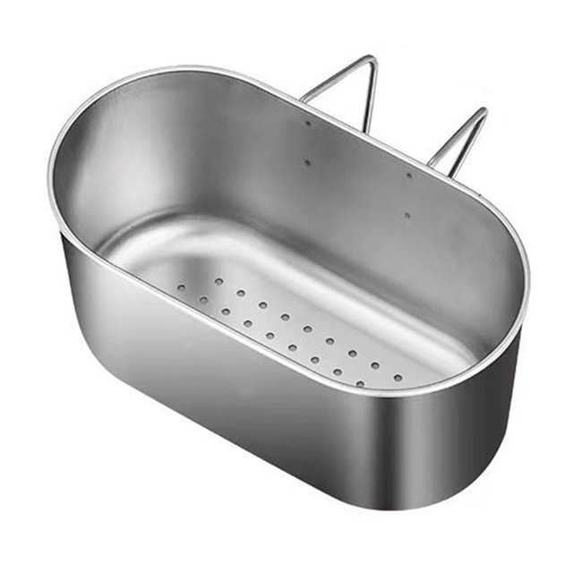 Stainless Steel Sink Drain Strainer Basket Multifunctional Hanging Sink Strainer Colander Drain Basket for Filter Kitchen Waste and Wash Vegetables Fruits(hanging)