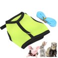 thumbnail image 4 of Mesh Chest Back For , Pet Supply Mesh Harness With Leash Mesh Cloth Chest Back Mesh Harness For   For Guinea Pigs For Little Pigs M Green, 4 of 8