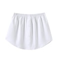 thumbnail image 2 of Birdeem Womens Layered Tiered Sheer Stripe Printing Extender Half Slip Plus Size Skirt, 2 of 8