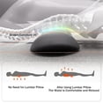 thumbnail image 3 of 3 in 1 Back Massager, Triple Fusion with Heat, Vibration & Traction Lifting for Sciatica, Relieve waist, 3 of 8