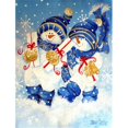 thumbnail image 1 of Livraison de Vacances Drapeau Snowman Taille Jardin, 1 of 1