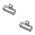 thumbnail image 2 of maskred Pinces à Mode Grand Style Simple à Portée de Main Style Simple Robuste Exquis Accessoires Barrettes pour Femmes Noir/rectangle 2Set, 2 of 6