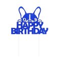 thumbnail image 1 of fastboy Happy Birthday Dog Pet Cake Plaque, 1 of 9