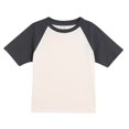 thumbnail image 2 of Meichang Summer T-Shirts for Girls Color Block Raglan Tops Short Sleeve Casual Crew Neck T Shirts Soft Cotton Basic Tees Dark Gray 14 Years, 2 of 7