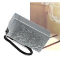 thumbnail image 1 of Cendrier en Aluminium Portable avec Couvercle, Mini Motif en Relief Large Application pour Bar Extérieur Intérieur, Adapté aux Fêtes et Rassemblements Sociaux, 1 of 8