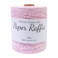 thumbnail image 1 of Abbracc Raffia Paper Ribbon Paper Rope Round Twine String 300M/328 Yards Yarn Thread Raffia Ribbon for Crocheting Bags Nesting Basket Light Pink, 1 of 9