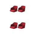 thumbnail image 1 of ZheElen Lot de 2/lot Housses de Chaise Installation Rapide pour Mise à Niveau Instantanée de la Pièce Polyester Haute Élasticité Housse de Chaise Courbée Extensible Rouge Vin 2Ensemble, 1 of 6