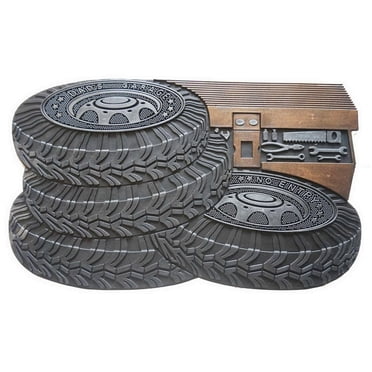 Rubber Tire - Dad's Garage No Entry Rubber Door Mat