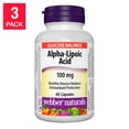 thumbnail image 1 of webber naturals Acide Alpha-Lipoïque 100 mg, 3 x 60 Capsules, 1 of 3