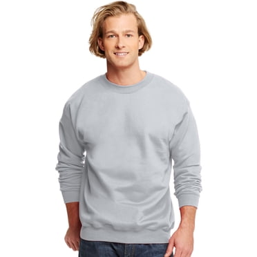 Hanes Ultimate Cotton Adult Crewneck Sweatshirt, M, Ash