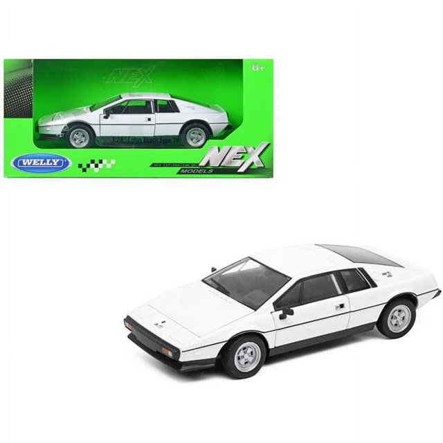 Welly 24034W-WH Lotus Esprit S2 Type 79 Nex Modèles Série 1-24 Échelle Voiture Miniature Moulée sous Pression, Blanc