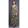 thumbnail image 2 of Bimba Kaftan Long de Plage à Fleurs pour Femmes, Tenue de Plage, Paréo de Bikini, Robe Maxi - S-L, 2 of 5