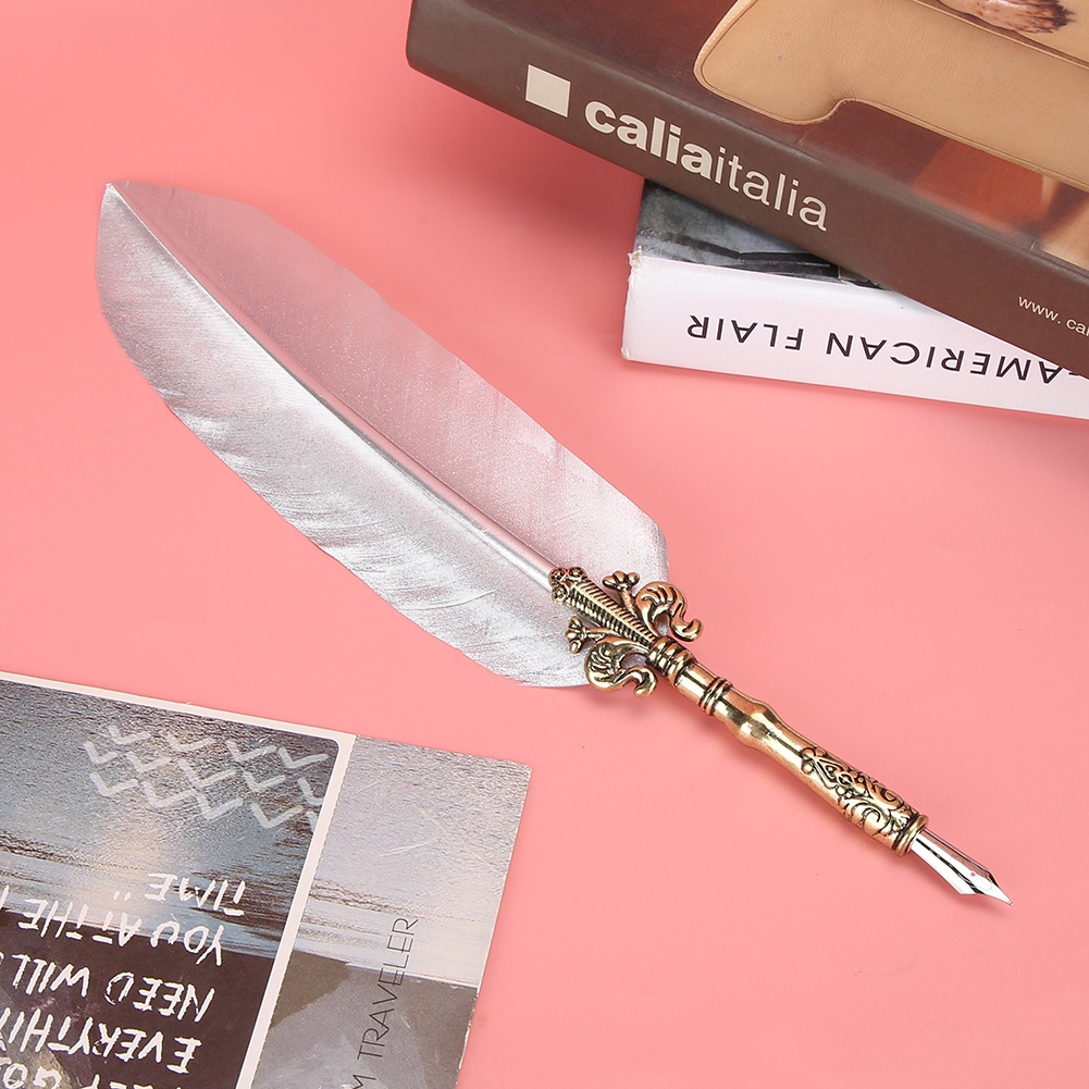 Feather Pen Kit,1.0mm Feather Pen Set Feather Pen Feather Pen Set Reliable and Durable
