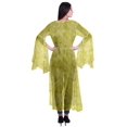 thumbnail image 4 of Moomaya Boléro en Georgette Imprimé à devant Ouvert, Manches Fendues, Couvre-Maillot de Plage pour Femmes, 4 of 5