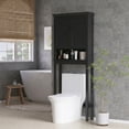 thumbnail image 2 of HOMCOM Armoire de Rangement au-Dessus de la Toilette, Armoire pour Laveuse à 3 Niveaux, 2 of 10