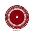 thumbnail image 2 of Christmas Tree Skirt Snowflake Reindeer Digital Christmas Tree Skirt Surround with Polyester Ornament Decoration Christmas Tree Decorations, 2 of 6