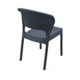thumbnail image 2 of Compamia Daytona Chaise de Salle à Manger de Patio Aspect Osier en Gris Foncé, 2 of 13