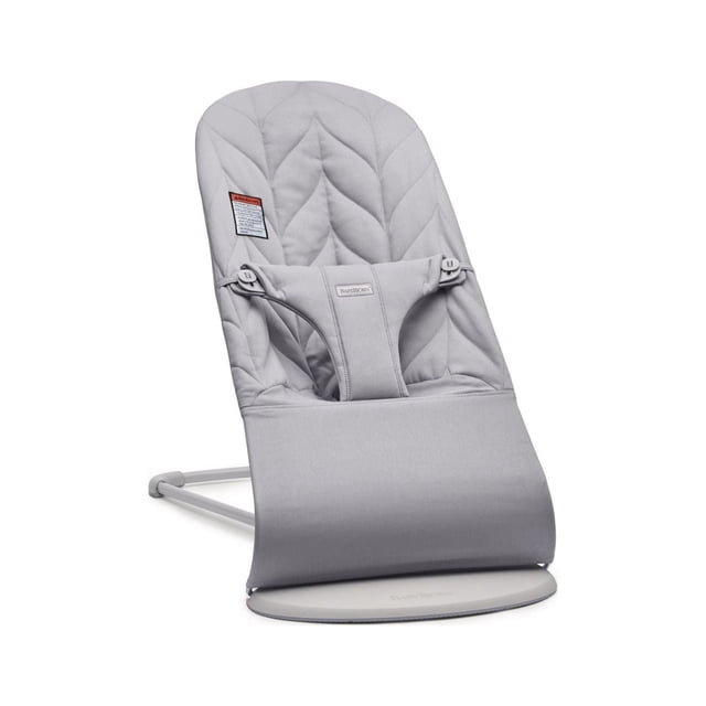 BabyBjörn Transat Bliss, Cadre Gris Pâle, Coton, Courtepointe Pétale, Gris Pâle