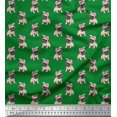 thumbnail image 1 of Soimoi Polyester Crepe Fabric Pug Dog Print Fabric by Yard 42 Inch Wide, 1 of 3